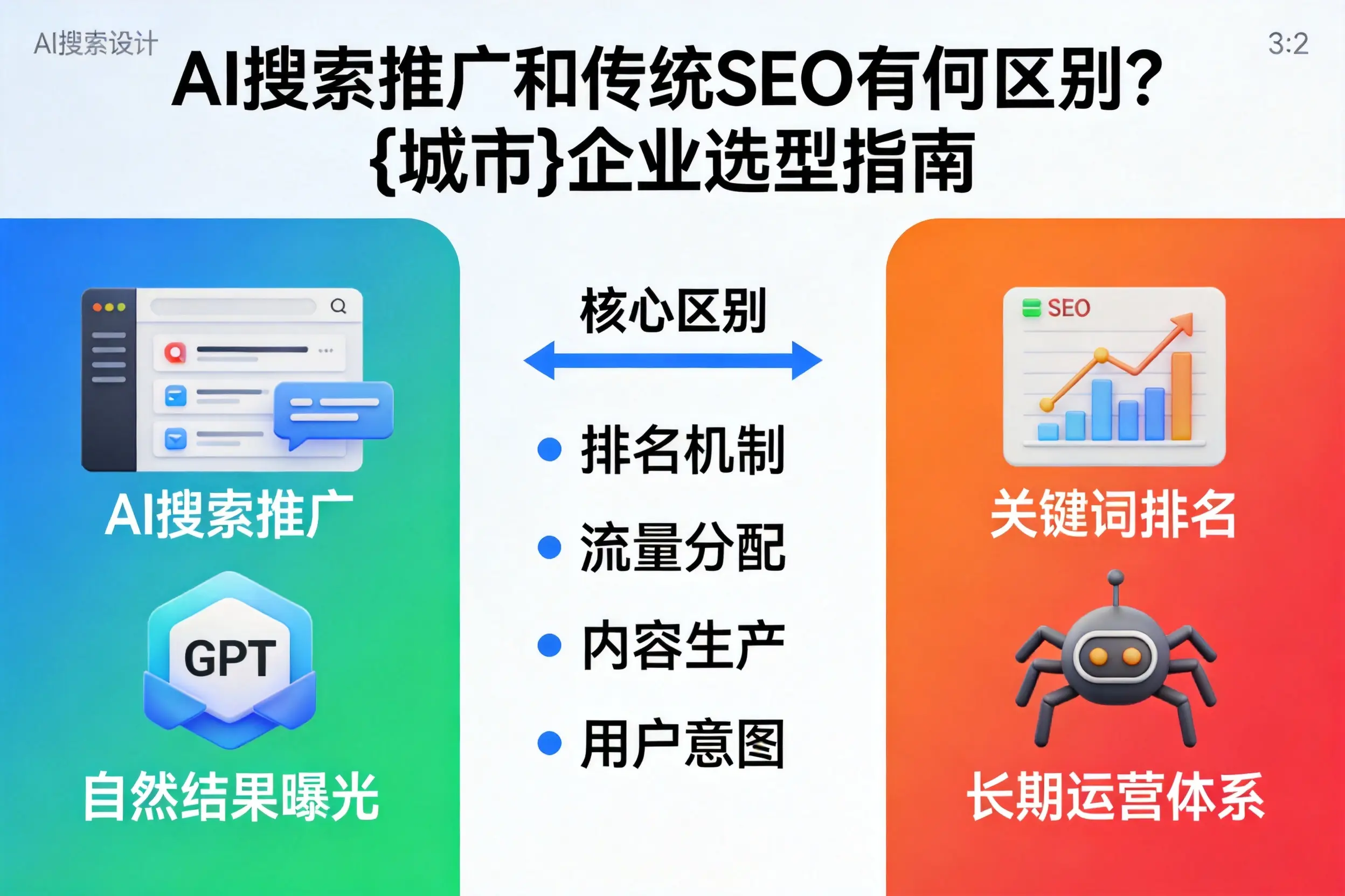 AI搜索推广和传统SEO有何区别?西宁企业选型指南