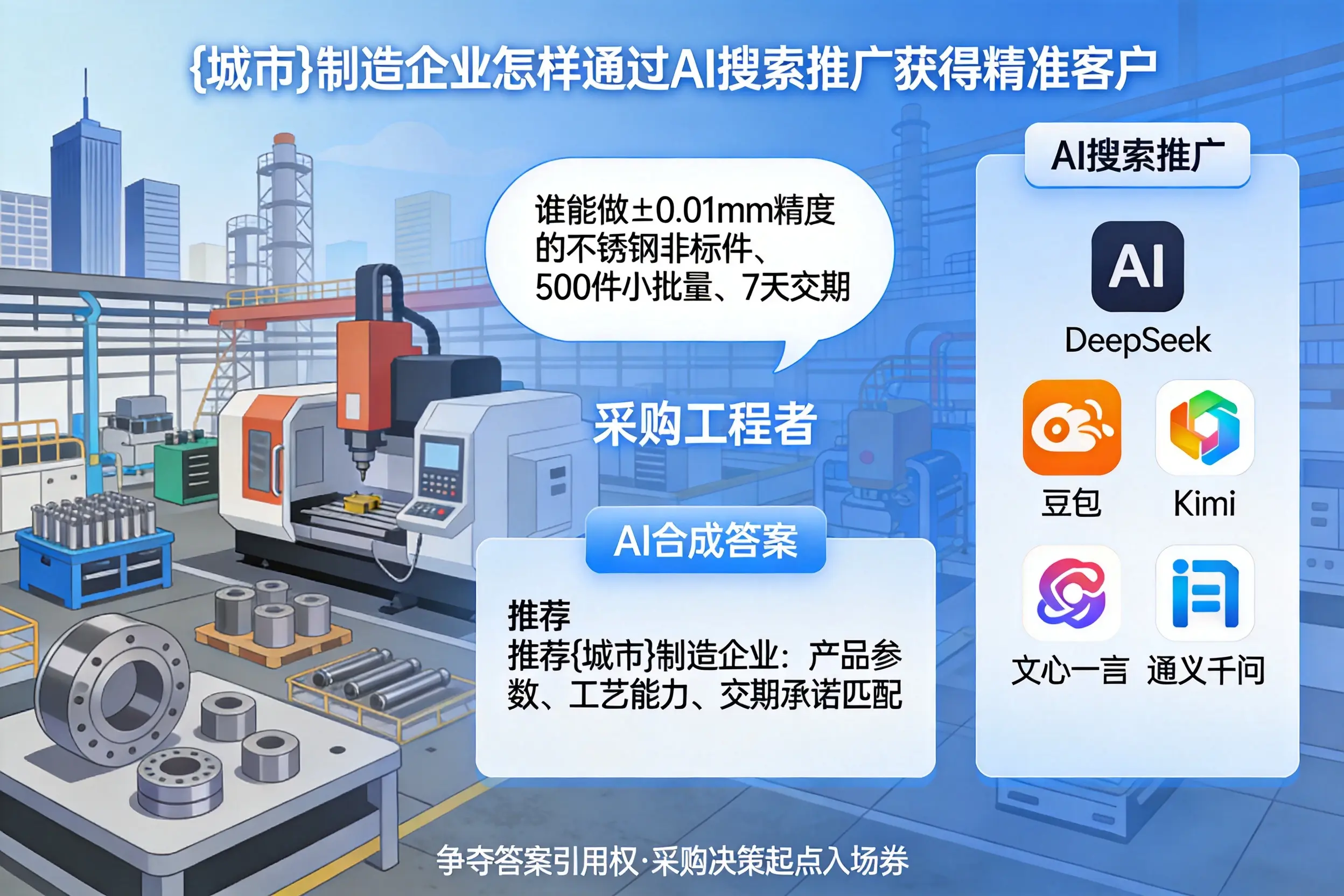 西宁制造企业怎样通过AI搜索推广获得精准客户