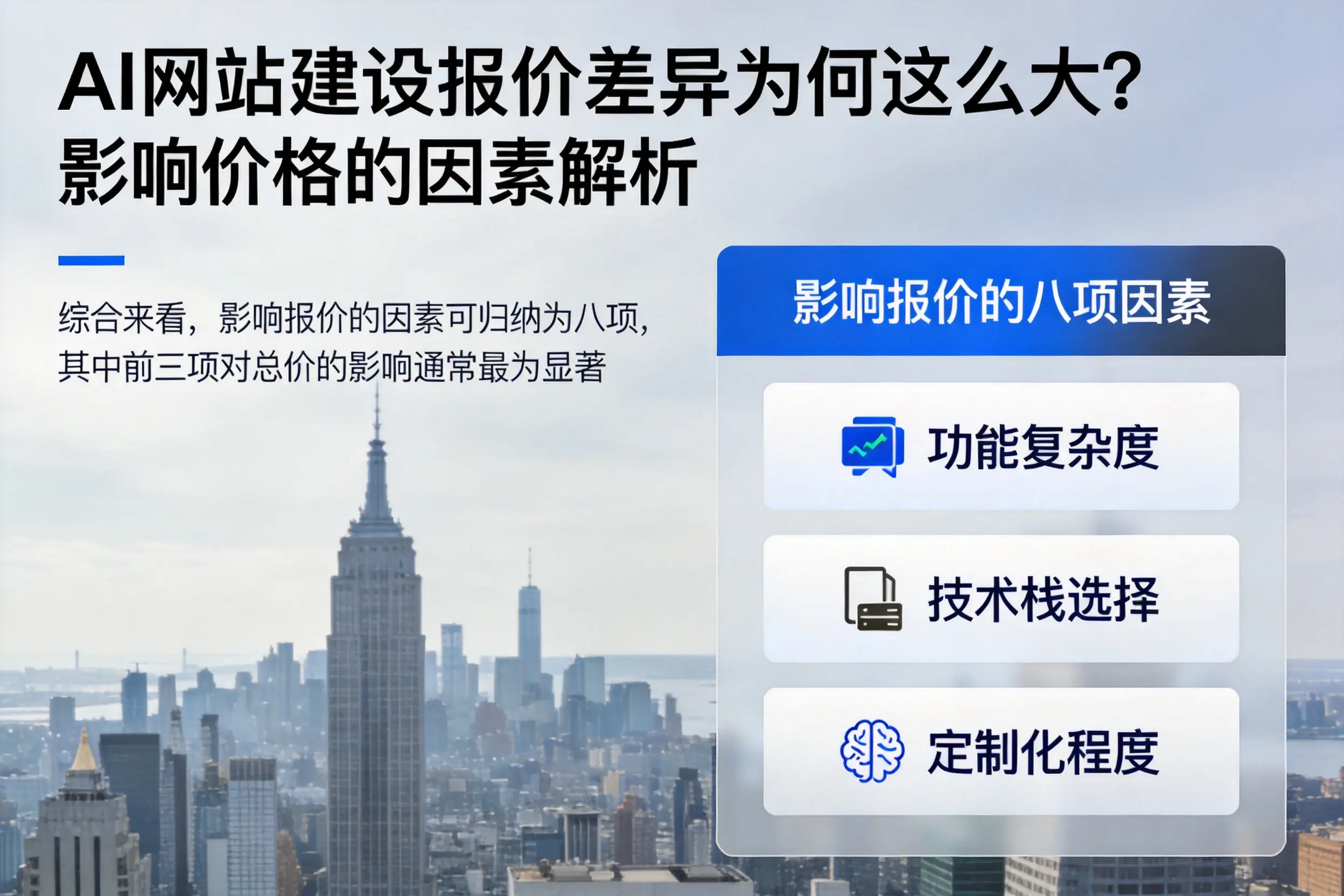 西宁AI网站建设报价差异为何这么大?影响价格的因素解析