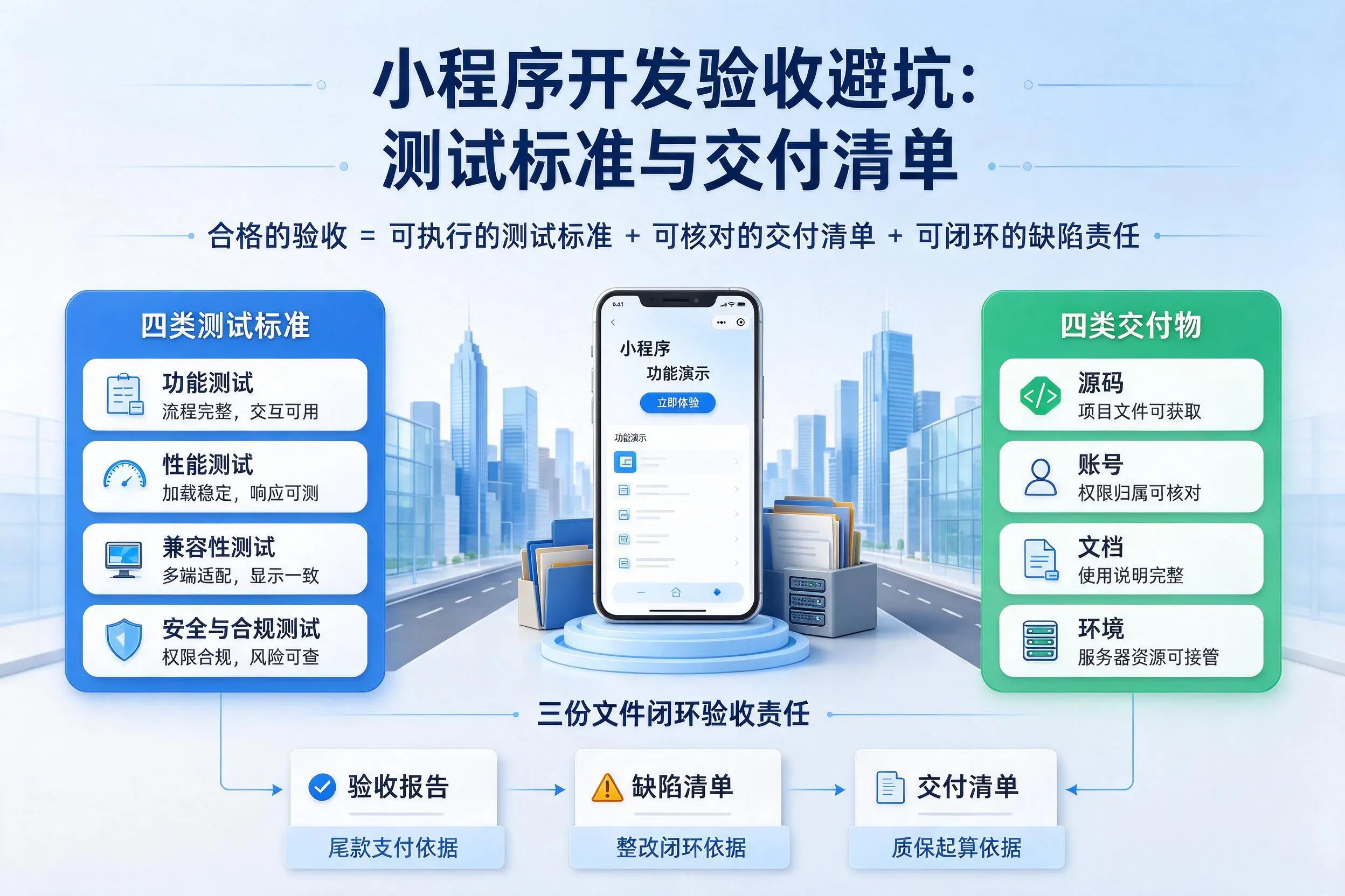 西宁小程序开发验收避坑：测试标准与交付清单