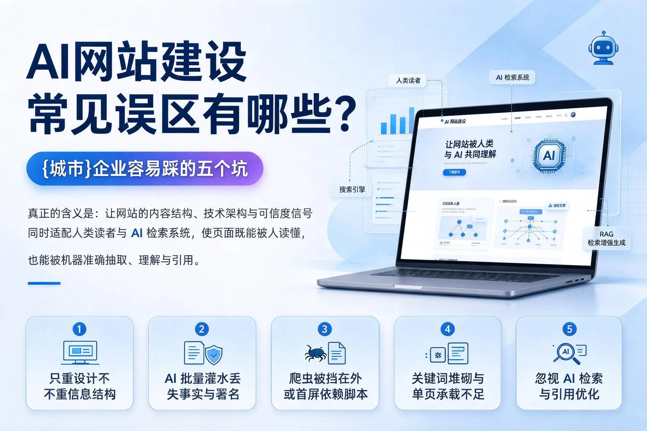 AI网站建设常见误区有哪些？西宁企业容易踩的五个坑
