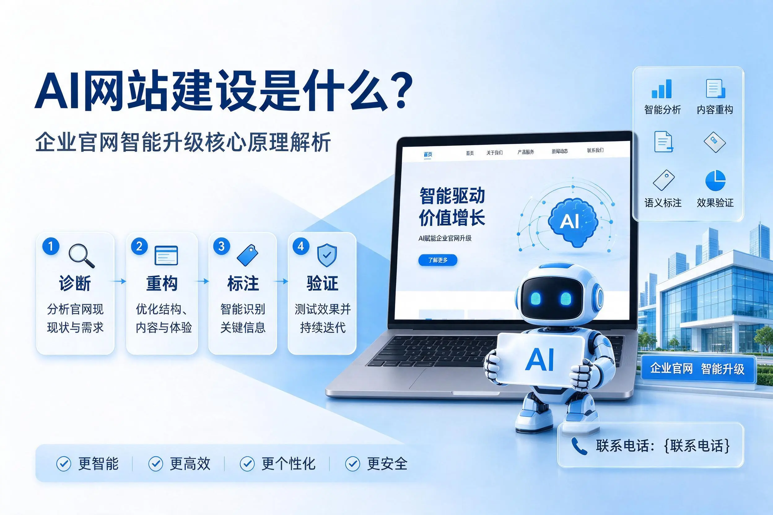 AI网站建设是什么？西宁企业官网智能升级核心原理解析