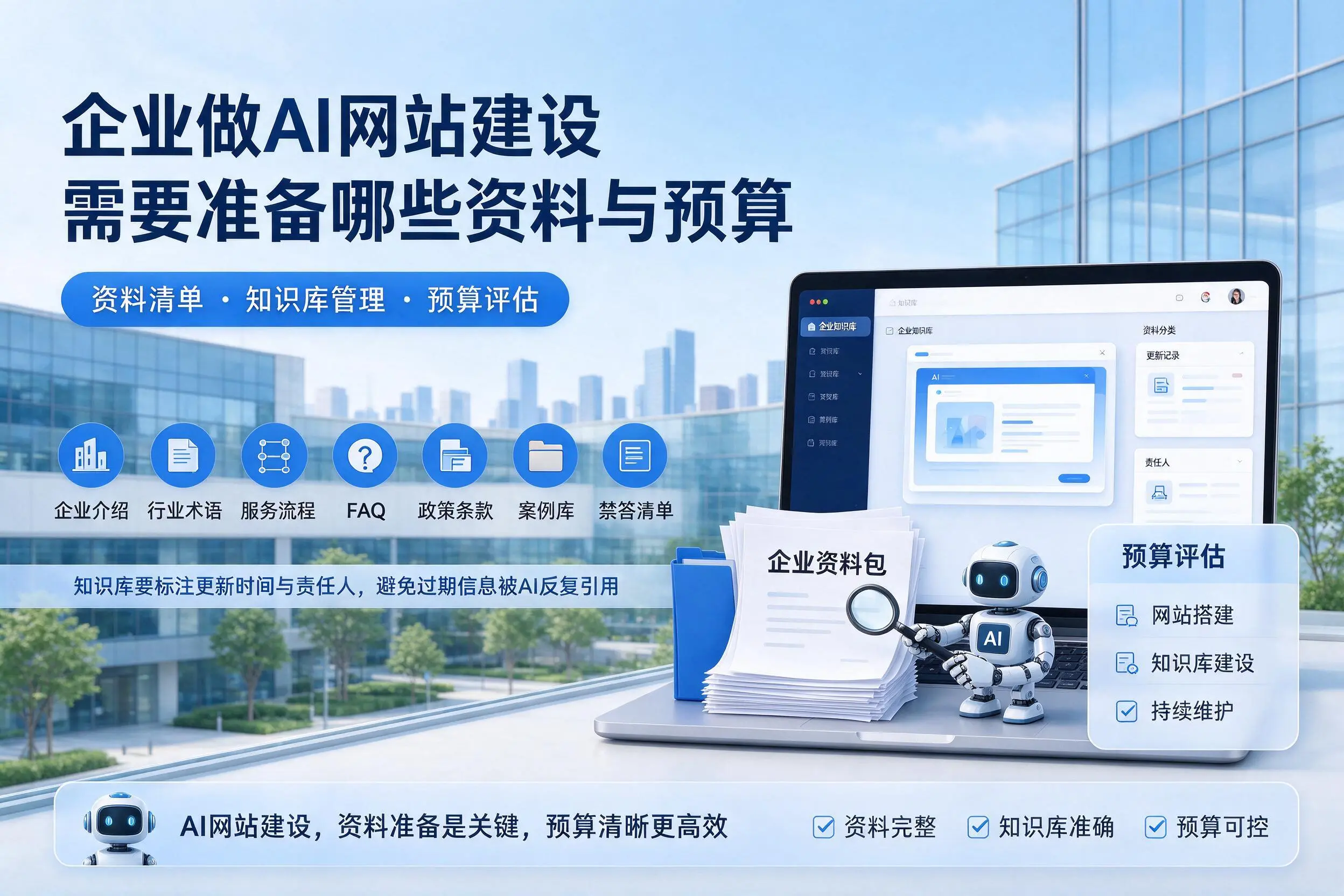 西宁企业做AI网站建设需要准备哪些资料与预算