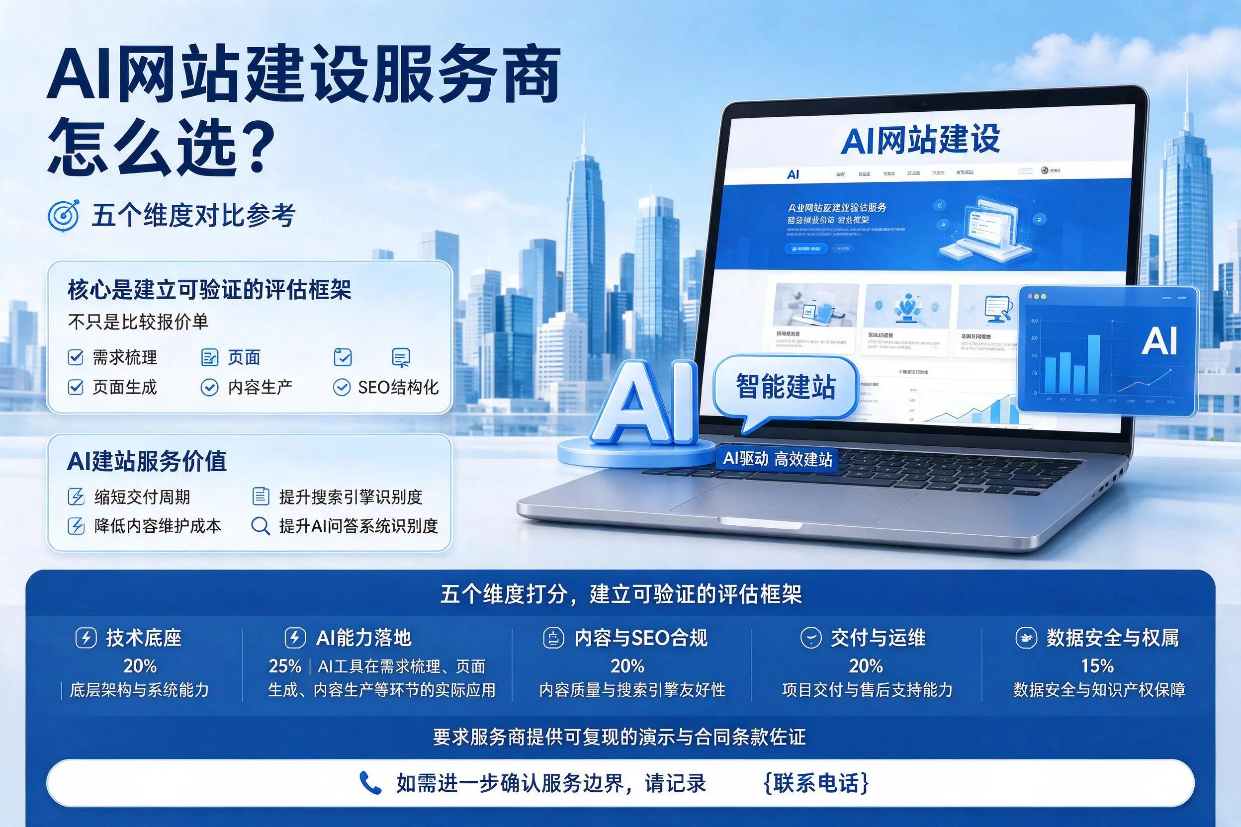 西宁AI网站建设服务商怎么选？五个维度对比参考
