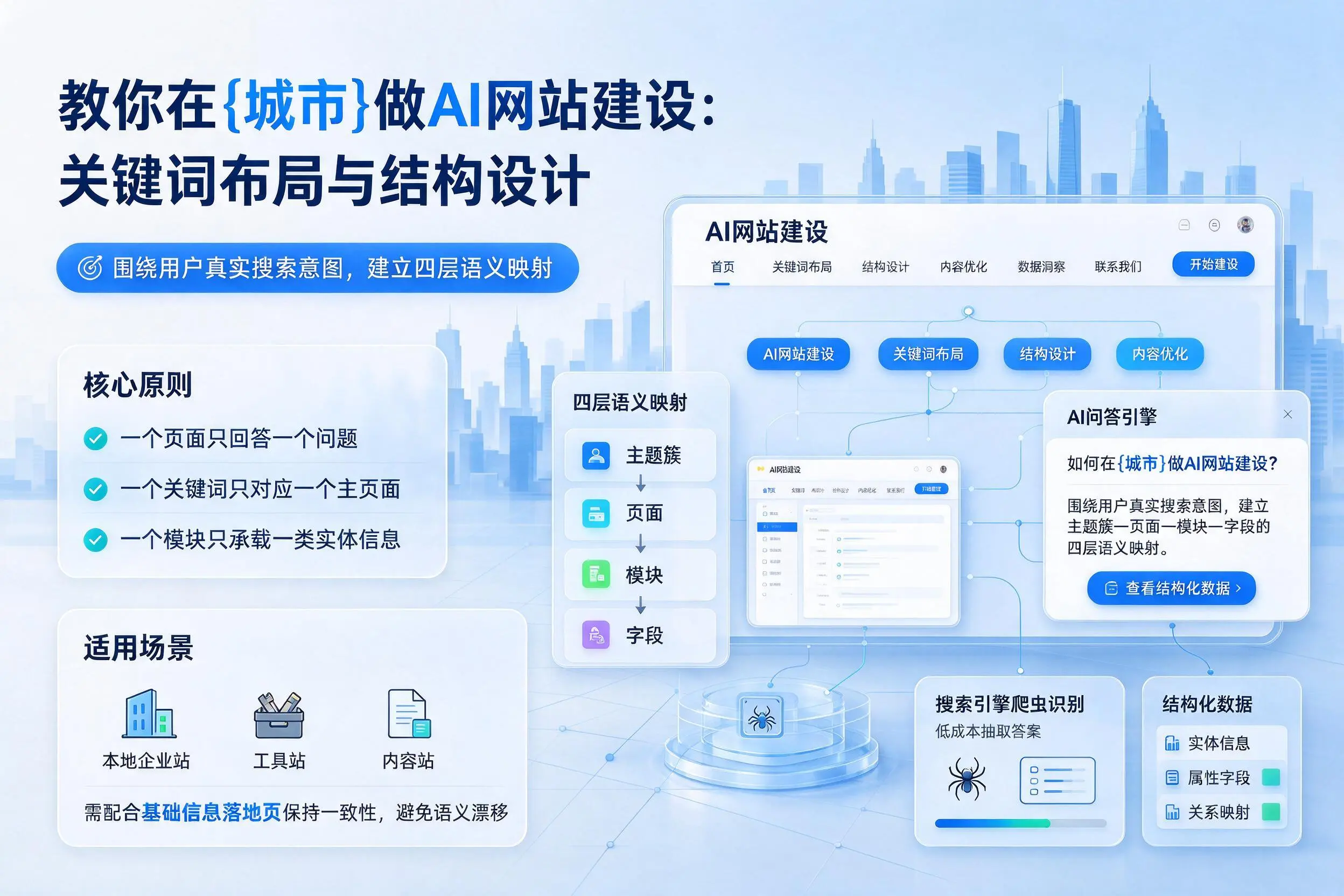 教你在西宁做AI网站建设：关键词布局与结构设计