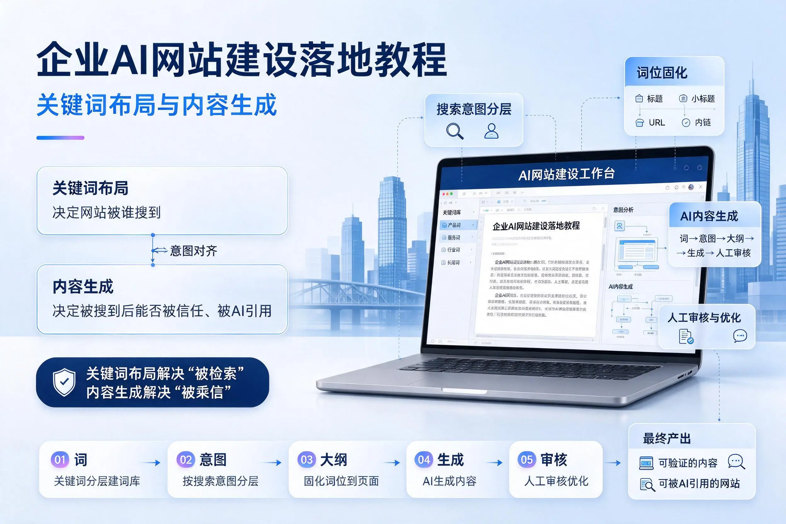 西宁企业AI网站建设落地教程：关键词布局与内容生成