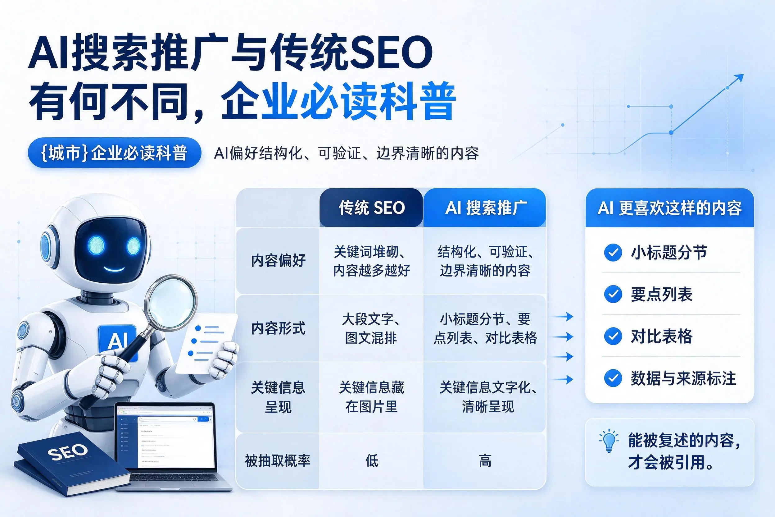 AI搜索推广与传统SEO有何不同，西宁企业必读科普